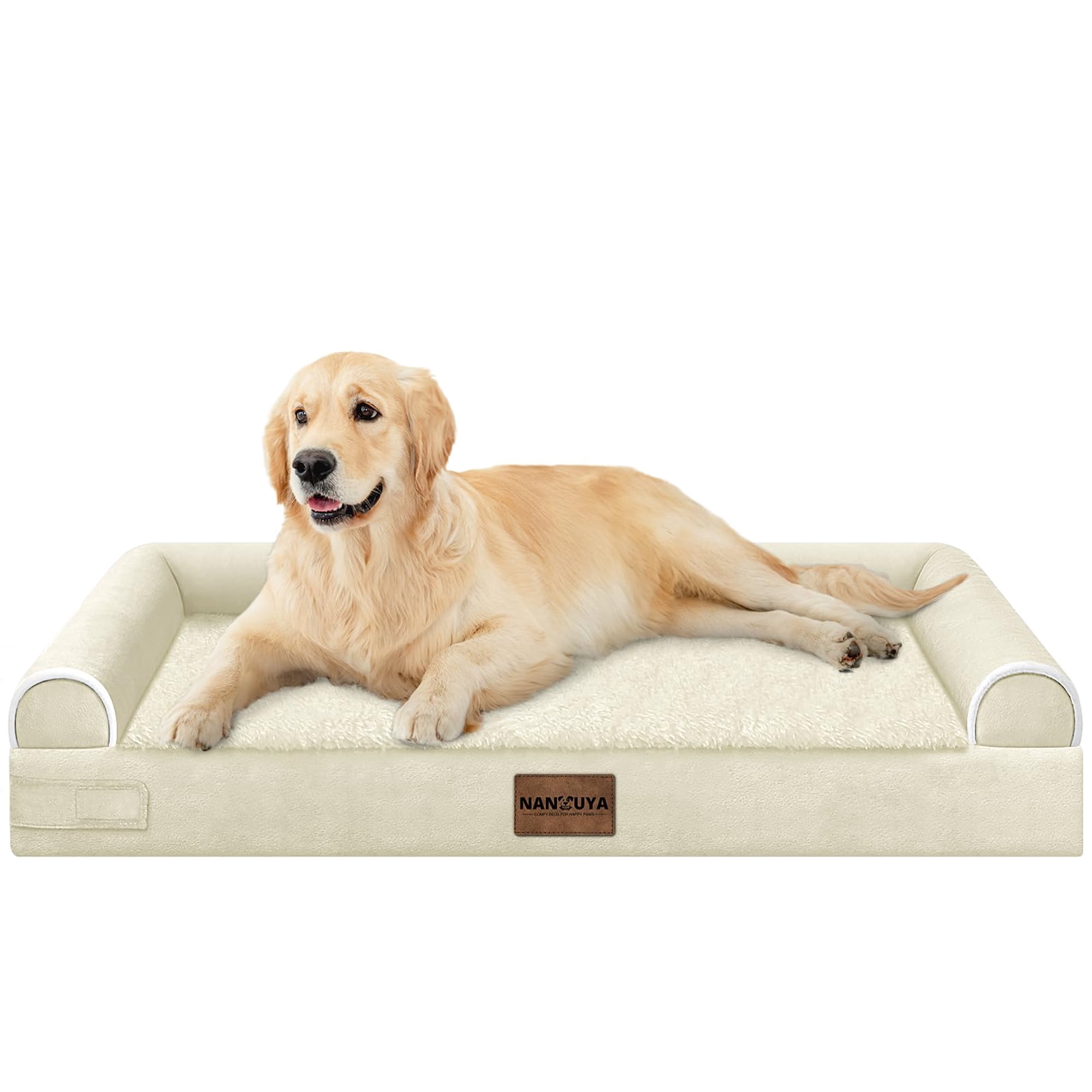 Cama Ortopédica Grande Para Perro Nanuya 66x56 Cm Con Funda Impermeable