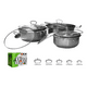 thumbnail image 2 of Set de Juego De Ollas Batería De Cocina Set 10 Pcs Acero Inoxidable, 2 of 4