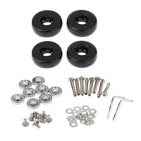 Magideal - Ruedas De Maleta De Reemplazo De 4X Ruedas Pu Metal Ruedas De Reparación Conjunto De Reparación De Fácil Instalación, Axiles Mude Luggage Made Rheels 53X18Mm