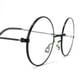 thumbnail image 2 of Gafas de disfraz Skeleteen Wizard redondas con montura metálica negra, 2 of 4