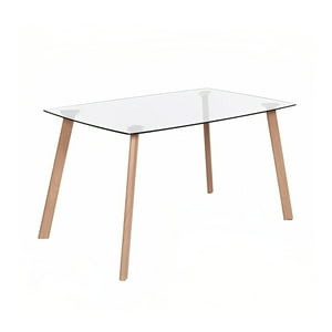 Klik Muebles - Mesa De Comedor Vidrio Rectangular Nórdica 140X90 Cm