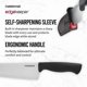 thumbnail image 3 of Cuchillo Farberware Edgekeeper Santoku de 12,7 cm con autoafilable, 3 of 8