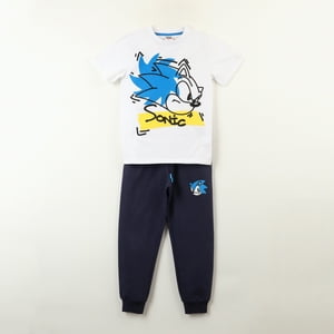 Conjunto Niño Cara Blanco Sonic