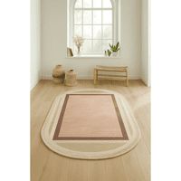 Genérico - Alfombra Grande 120X180Cm Hogar Geométrico Nude Diseño