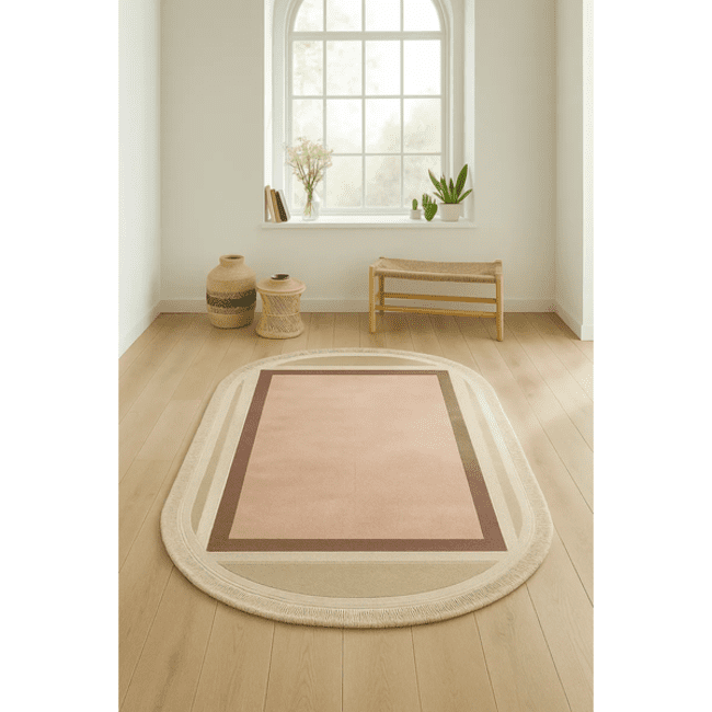 Genérico - Alfombra Grande 120x180cm Hogar Geométrico Nude Diseño