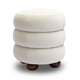 thumbnail image 1 of Ottoman TOV Furniture Stefanie de terciopelo color crema, 1 of 7