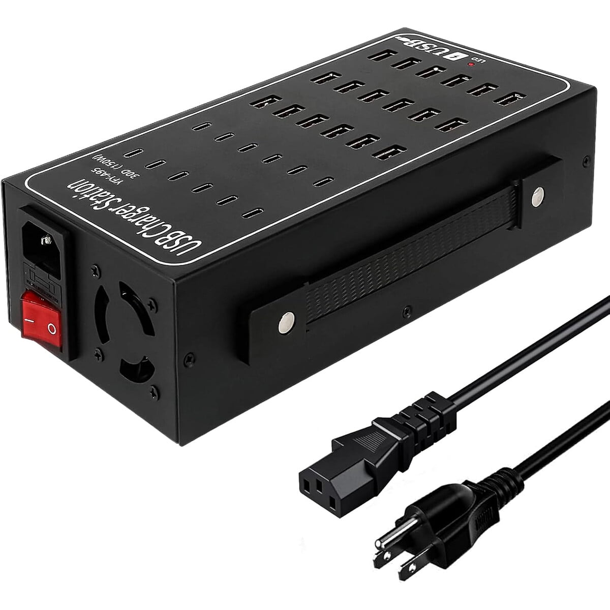 Cargador Usb C Riswojor 150w 30 Puertos 5v 30a Hub