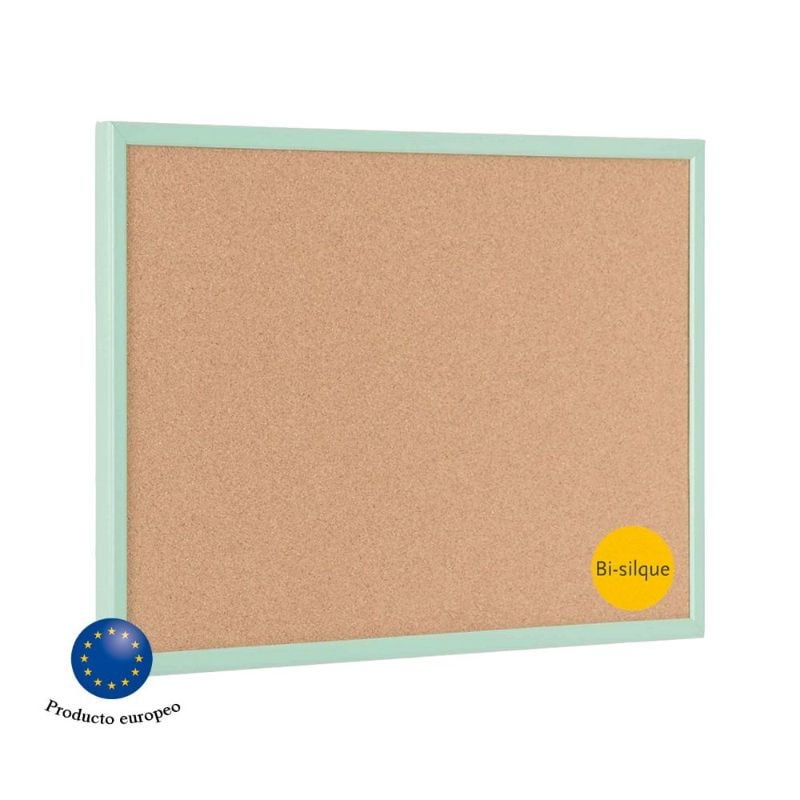 Bi-Silque - Pizarra Bi-Mc030011971 Corcho 60X40 Cm Pastel Verde