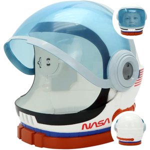 Casco De Astronauta Spooktacular Creations Azul Y Naranja