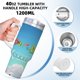 thumbnail image 5 of Fuera del Nido Vaso aislado de acero inoxidable con asa, diseño temático, regalo para familia, amigos y fans; incluye pajita y encaja en el portavasos estándar, 40 oz, 5 of 6