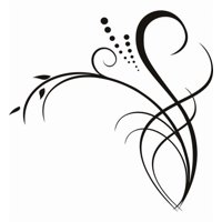 Rienda Libre Graphics - Decomural Dotted Vines Swirl Corner Ws-18196