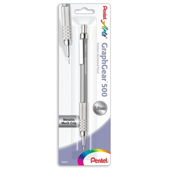 Portaminas de Dibujo Pentel GraphGear 500 0.9 mm Gris