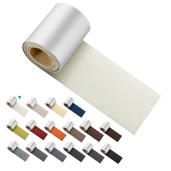 Cinta de reparación de cuero ILOFRI 152 cm x 7,6 cm Beige/Blanco