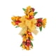 thumbnail image 5 of Corona De Flores Artificiales Corona De Puerta De Tulipán Festival De Pared Corona De Cruz De Pascua Amarillo, 5 of 5
