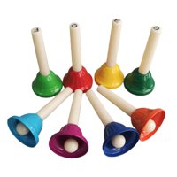 Magideal - 8 Uds. Campanas De Mano De 8 Notas Para Niños, Campanas De Percusión De Mano, Instrumento Musical, Campanas De Música De Percusión Para Vacaciones En