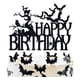 thumbnail image 1 of Decoración para tartas Ferastar con purpurina negra para Halloween, feliz cumpleaños, 1 of 7