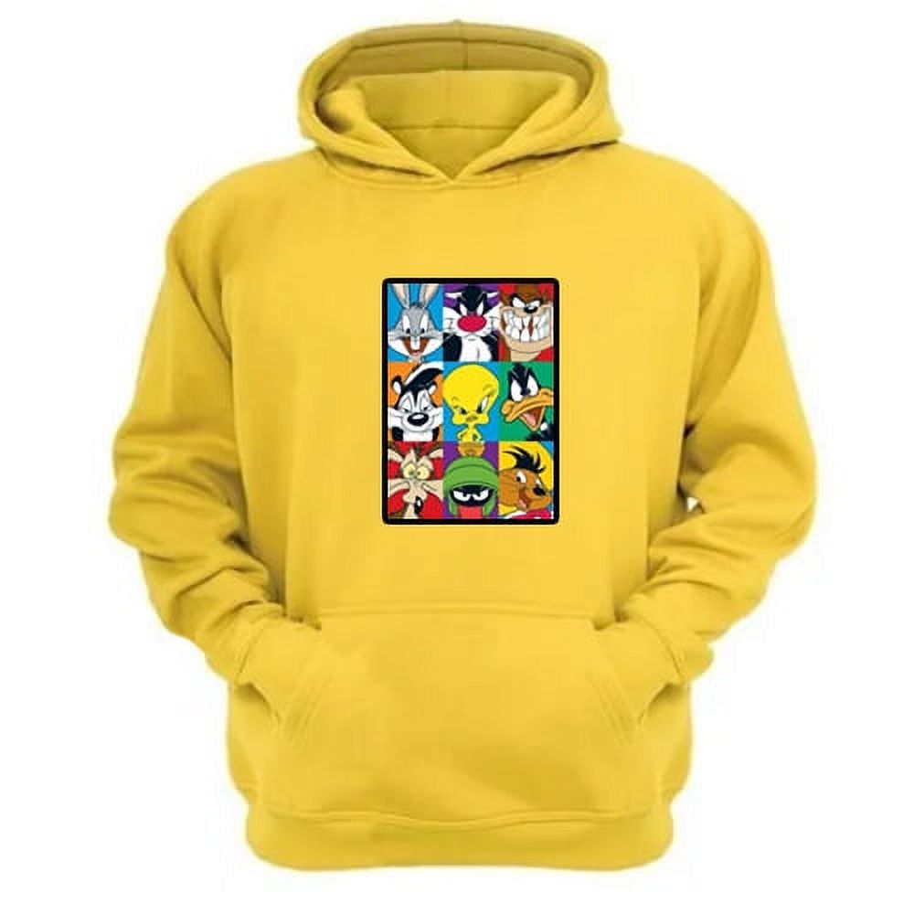 Genérico - Polerón Canguro Dibujos Animados Lt Amarillo Talla L Unisex