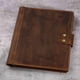 thumbnail image 2 of Carpeta de cuero D&M Leather Studio A4/Letter marrón de 3 anillas, 2 of 8
