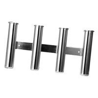 Magideal - Soporte Para Caña De Pescar, Accesorios De Soporte Para Caña De Pescar, Soporte Vertical Para Caña De Pescar De Acero Inoxidable Para Habitación Marin 4 Tubos