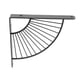 thumbnail image 2 of Soporte Para Estantería Decorativa En Forma De Abanico Con Tornillos Estantería Para El Hogar Negro 20cm, 2 of 5