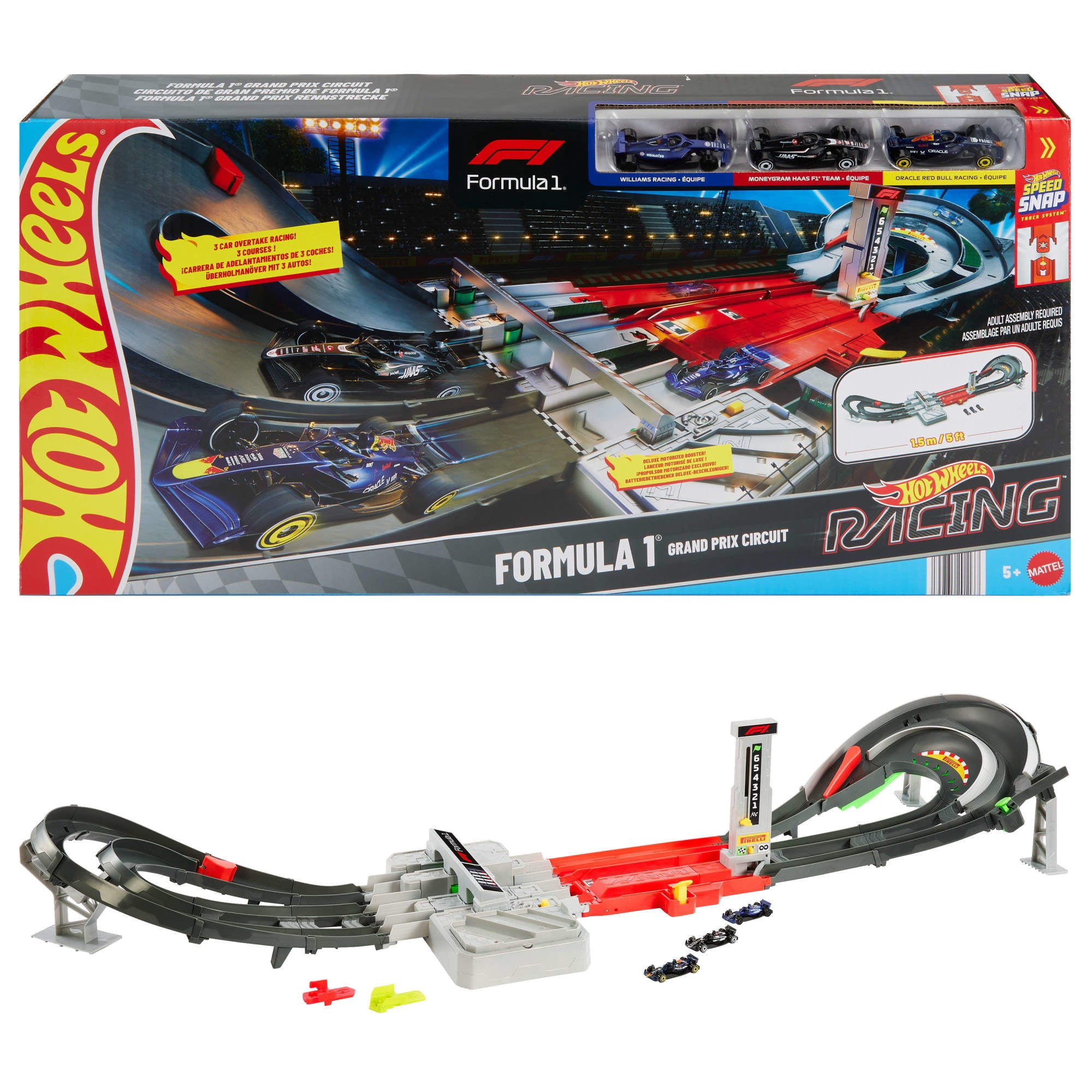 Mattel - Hot Wheels Pista De Juguete Grand Prix