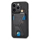 thumbnail image 3 of Funda Resistente para iPhone 13 Pro con Tarjetero y Soporte, Diseño Magnético Negro, 3 of 5