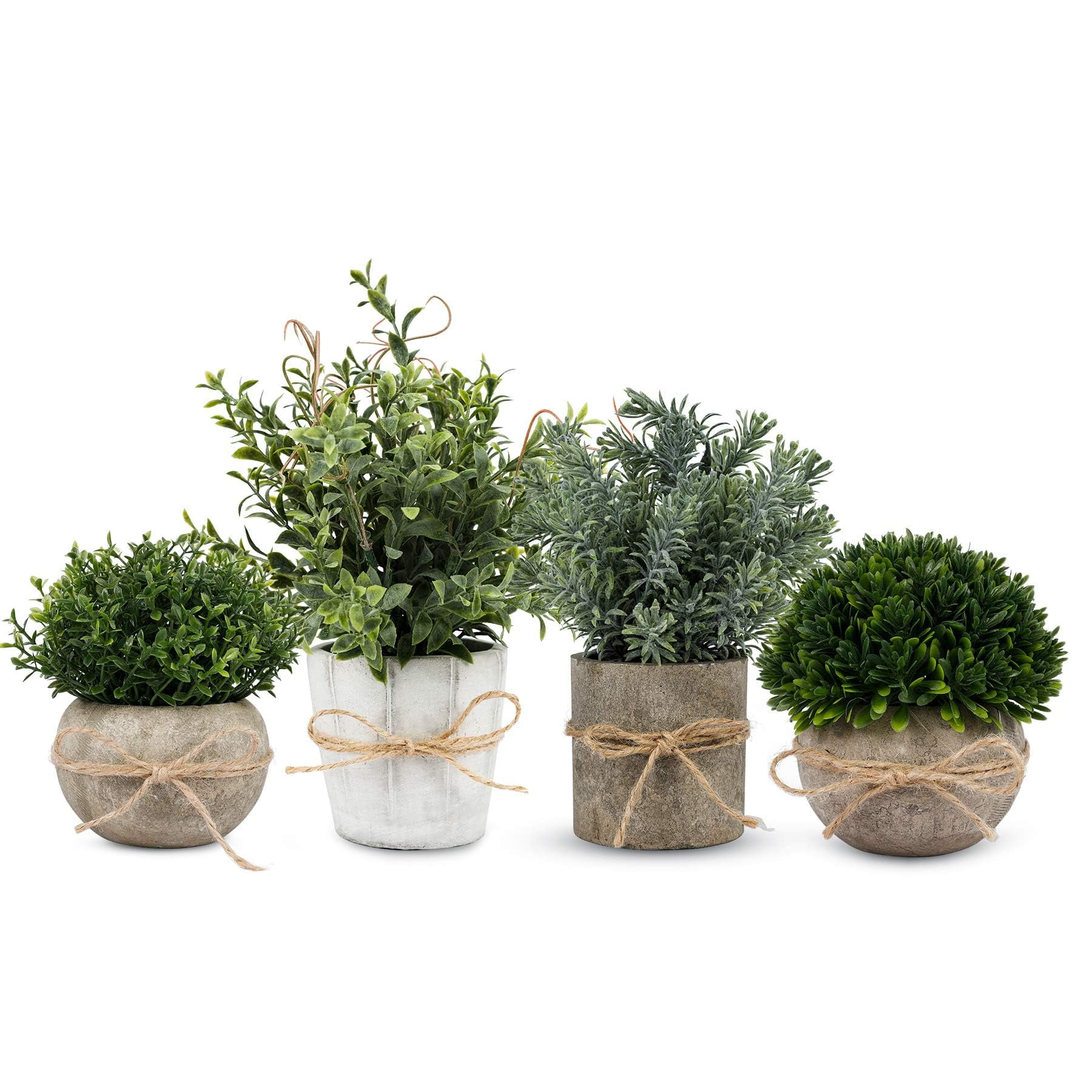 Pack De 4 Plantas Artificiales Pengyee Para Decoración Del Hogar