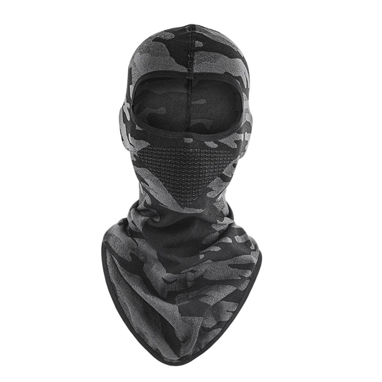 Ioensy - Pasamontañas Máscara De Esquí Bandana Clima Frío Motocicleta Monopatín Transpirable Largo 33X54Cm