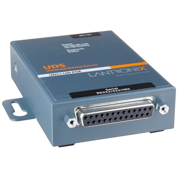 Servidor de dispositivos Lantronix UD11000P0-01 de 1 puerto 10/100 PoE 802.3af