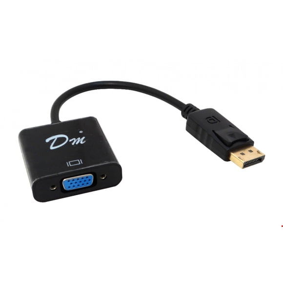 UL-DPVGA Adaptador DisplayPort Macho a VGA Hembra de 15cm para Conversión de Video en Color Negro