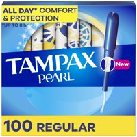 Tampones Tampax Pearl Regular Absorbency, 100 Unidades X 2 Paquetes