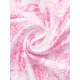 thumbnail image 5 of INSPIRE CHIC Vestido de Noche para Mujer con Estampado Floral, Escote en V, Lazo Ajustable, Vestido de Dormir Midi con Abertura Lateral, Talla S, Blanco con Flores Rosadas, 5 of 6