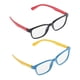 thumbnail image 5 of Gafas De Lectura Con Montura De Silicona Suave Con Estilo Anti Azul Claro Para Ni?os De 2 Piezas, 5 of 5