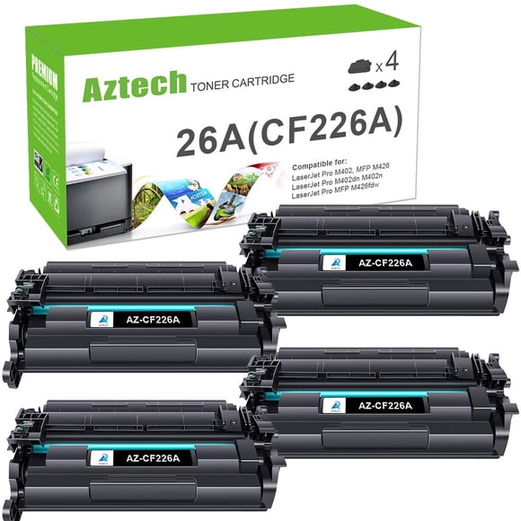 Cartucho de tóner Aztech compatible para HP 26A CF226A negro 4-