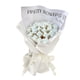 thumbnail image 2 of Ramo De Flores De Rosa De Simulación De Bricolaje 13 Piezas De Rosa Con Papel De Regalo Floral Azul, 2 of 5