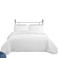 Genérico - Cubrecama Quilt Reversible King 250 X 240 Cm Blanco Magic Collection Martiné