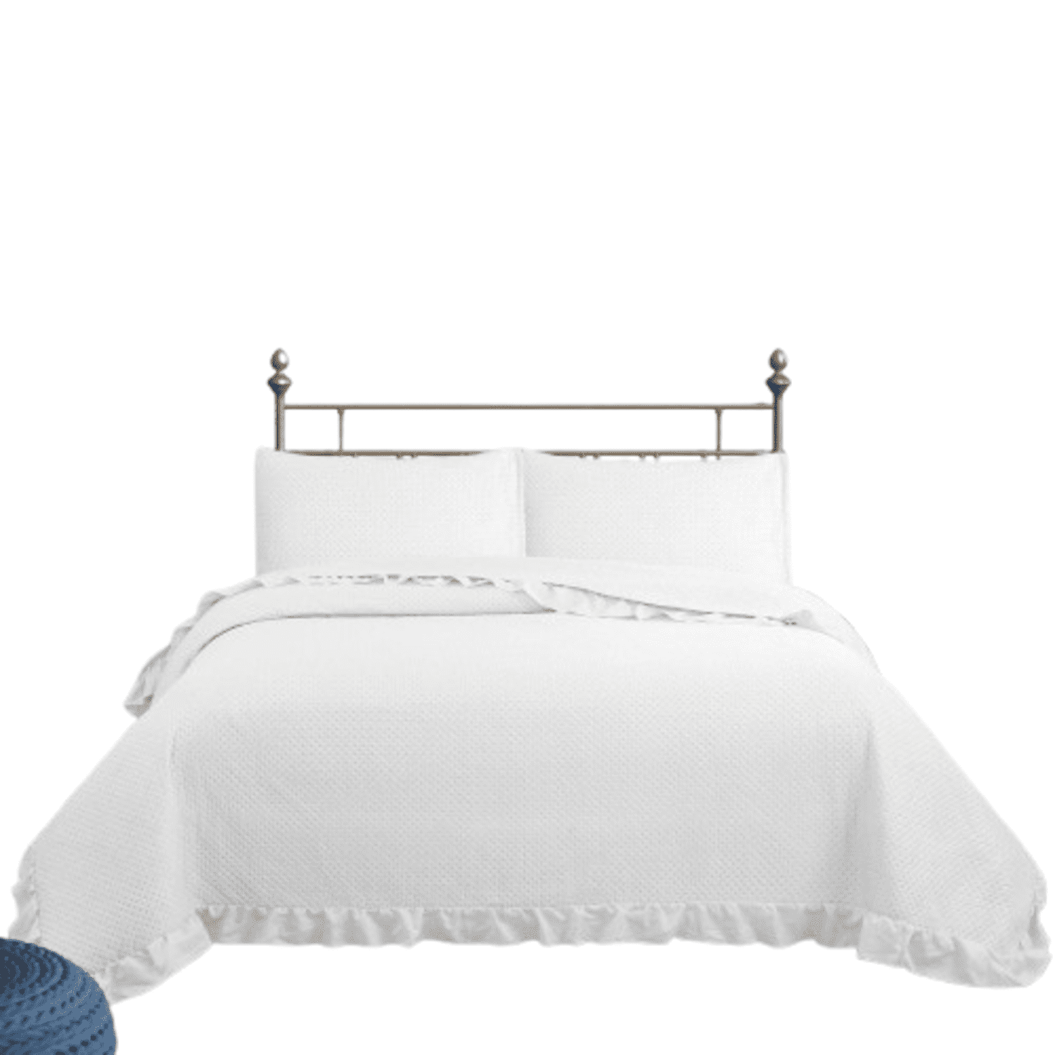 Genérico - Cubrecama Quilt Reversible Queen 220 X 240 Cm Blanco Magic Collection Martiné