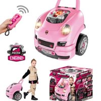 Genérico - Taller Mecanico 61 Piesas Simulador Rosado