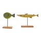 thumbnail image 5 of 2 Piezas De Adorno De Pez De Madera, Forma De Pez De Navidad, Decoración De Escritorio, Estilo H, 5 of 5