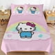 thumbnail image 3 of Hello Kitty Rainbow Comforter Set with Sheets - 3 Piece Bedding Includes Pillow Covers - Super Soft Bedding Room Decor Twin, 3 of 5