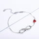 thumbnail image 4 of Pulsera Plata Fina 925 Infinito Corazon Cristal Austriaco plateado Talla única, 4 of 5