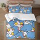 thumbnail image 1 of Tuxedosam 3-Piece Bedding Set For Kids Boys Girls Adult Cartoon Warm Cute Fashion Holiday Present Gift Bed Sheets, 1 of 5