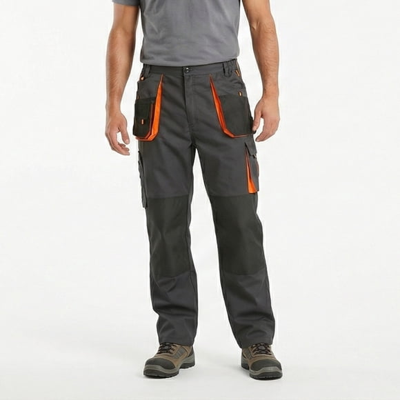 Pantalón Actium Canvas Hombre Triple Costura Reforzada Gris