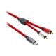 thumbnail image 5 of Cable Adaptador Macho USB Tipo C A Doble RCA 2RCA Cable De Audio Estéreo De 5 Metros, 5 of 5