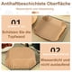 thumbnail image 5 of Paquete de 100 papeles para hornear para freidora de aire, papel pergamino para freidora de aire, papel desechable antiadherente para freidora de aire, accesorios para hornear, papel para hornear (16, 5 of 5