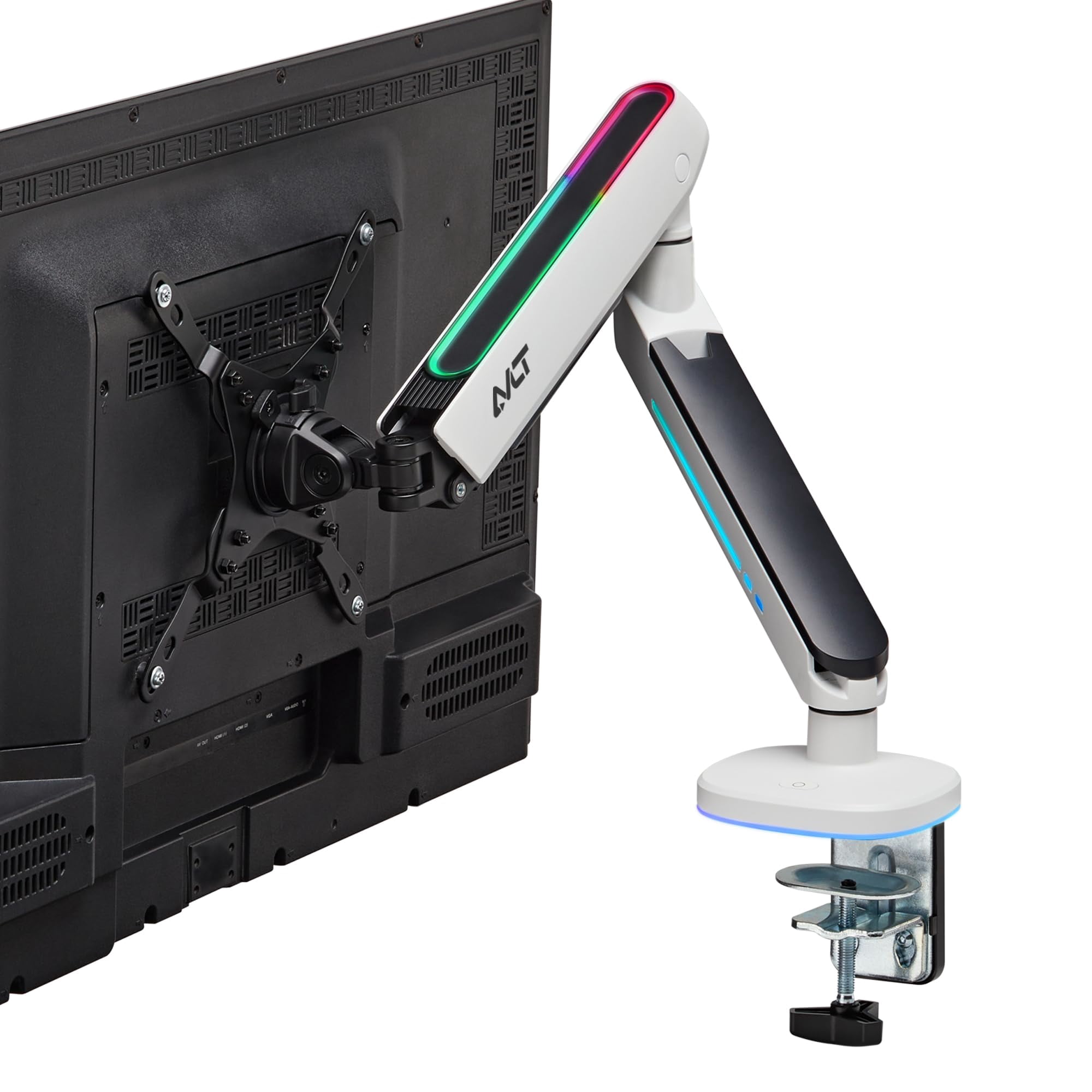 Avlt Tehnology - Monitor Arm Disk Mount Avlt, Monitor Único Rgb De 27 A 45 Pulgadas