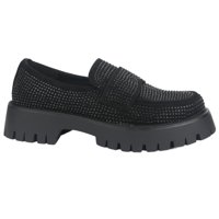 Mocasin Chalada Mujer Lenin-2 Negro Casual