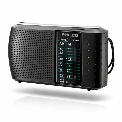 Radio Portátil Philco Ic-X40 Am/Fm Clásica Compacta