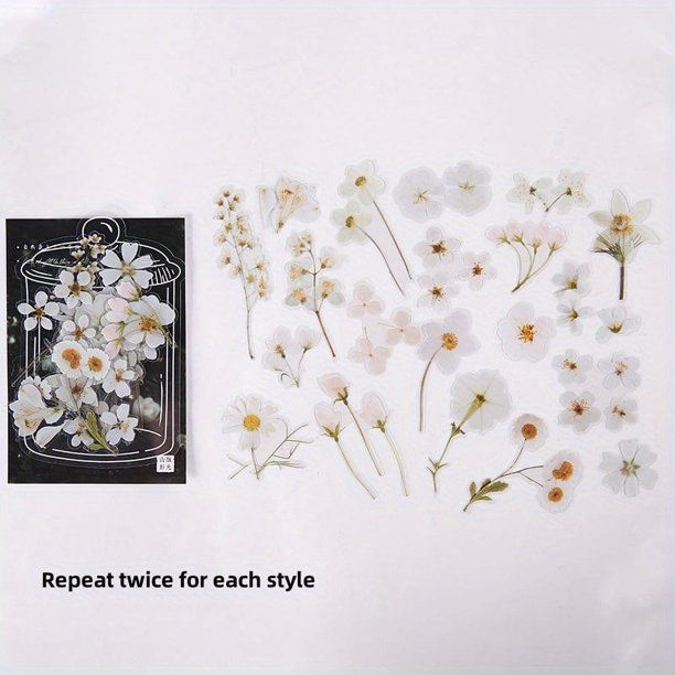 40pcs/pack Purple Flower PVC Stickers for Scrapbooking, DIY Labeling, and Journaling - Vibrant and Eye-Catching Decorative Stickers for Stationery and Albums