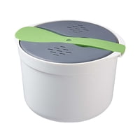 Bothyi - Olla Al Vapor Para Microondas, Olla Arrocera Multifuncional Para Arroz, Ramen, Quinua, Verde